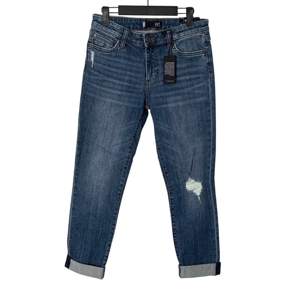 NWT Kut From The Kloth Mid Rise Catherine Boyfriend‎ Jeans Size 2
